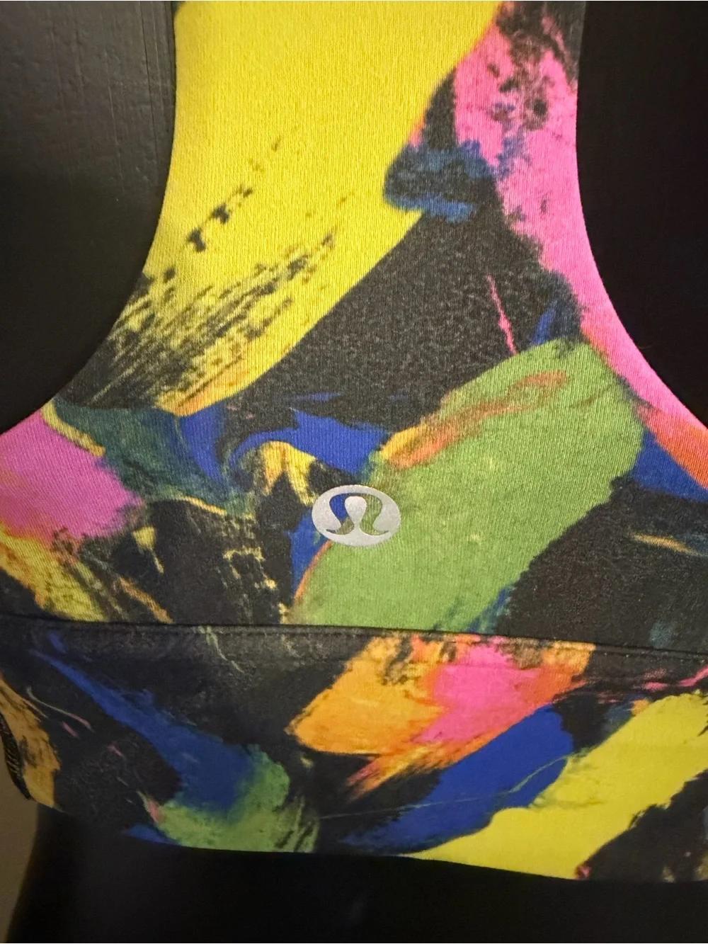 Lululemon Abstract Multicolor Sports Bra - Bright Paintstroke 6 (runs small)